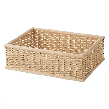 [MUJI 無印良品]椰纖編長方形籃/小
