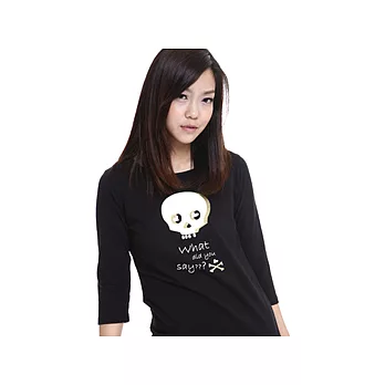 【SOFU Women】說什麼 -女七分袖(黑) M