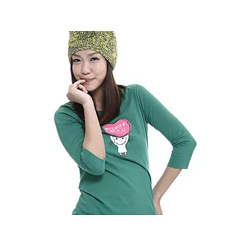 【SOFU Women】LOVE U -女七分袖(綠) S