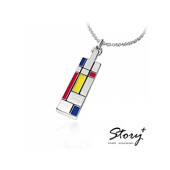 STORY ACCESSORY - 藝術系 - 蒙德里安構成003純銀項鍊