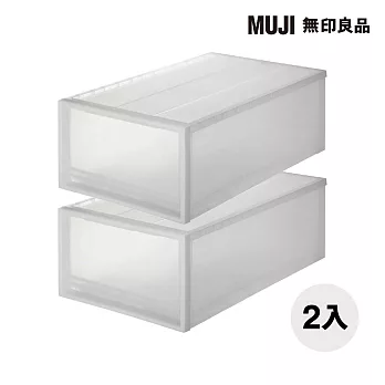 [MUJI 無印良品]PP衣裝盒/大/2入