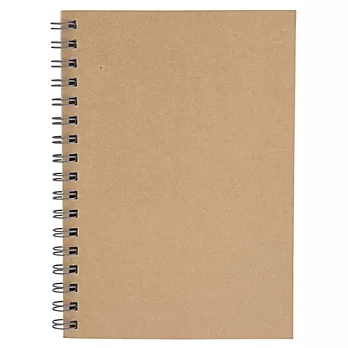 [MUJI 無印良品]植林木雙環筆記本(橫線)/A6.米