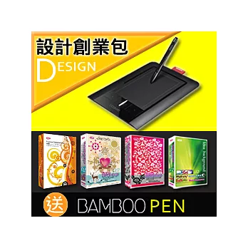 設計創業包 (vol.7) ：買時尚創意插畫精選4集 + 送BAMBOO PEN (4X6)繪圖板 + 意念圖誌4本﹝讓您設計創