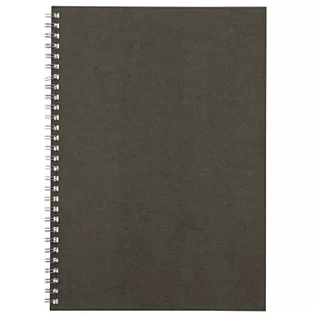 [MUJI 無印良品]植林木雙環筆記本(橫線)/B5.深灰