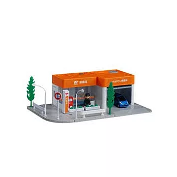 【TOMICA】多美小汽車組☆新城鎮-郵便局