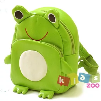 《Kids Zoo》童趣造型雙肩後背包 【小青蛙】