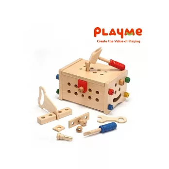 PlayMe:) 工具寶盒-小小木工師體驗玩具
