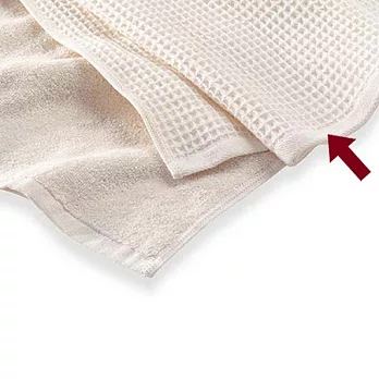 [MUJI 無印良品]棉蜂巢織洗臉巾原色