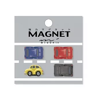 MIDORI 迷你磁鐵4入-汽車7497