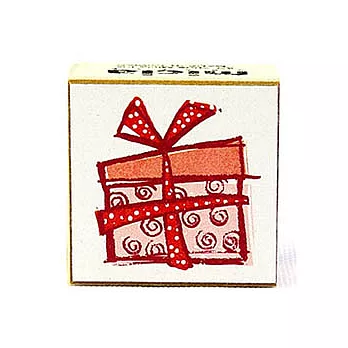 彩色禮物壓縮木印章