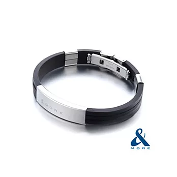 【＆MORE】愛迪莫 放肆鈦鍺手環-黑色