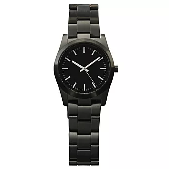 [MUJI 無印良品]不鏽鋼製手錶黑色R