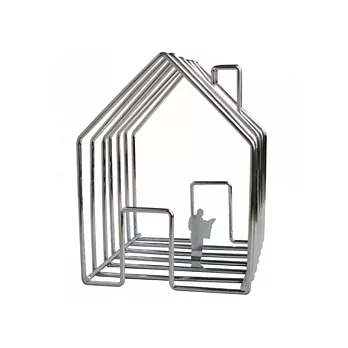 WireHouse小屋造型文件歸納架(銀色)