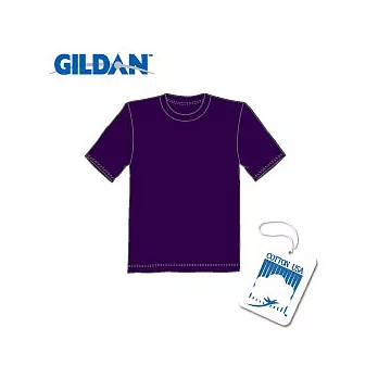 GILDAN 總代理-100%美國棉~ 圓筒短袖素面T-Shirt~紫M號