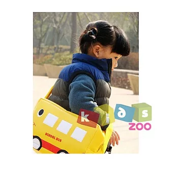 《Kids zoo》童趣造型斜背包【黃色校車】