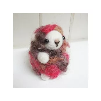 叮噹羊(咖啡)-羊毛氈材料包