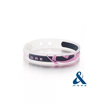 【＆MORE】愛迪莫 KADORI鈦鍺運動手環-果凍粉