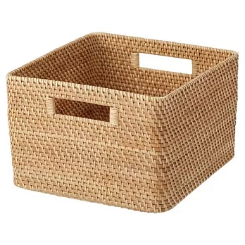 [MUJI 無印良品]藤籃/方形/大