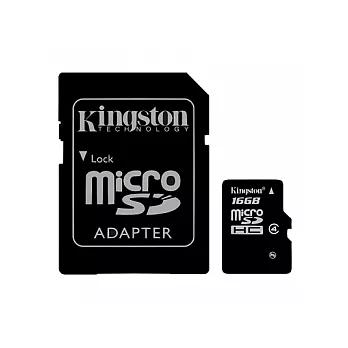 金士頓Kingston microSDHC 16GB (Class4)記憶卡-公司貨