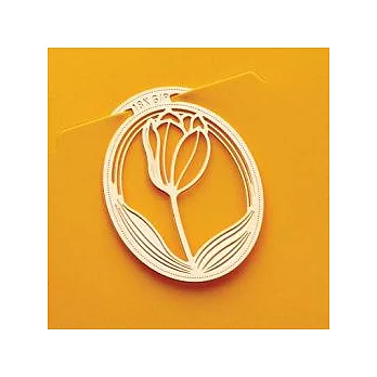 鬱金香18K金造型書籤