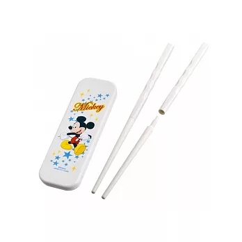 迪士尼 二截式環保筷合組-米奇白色