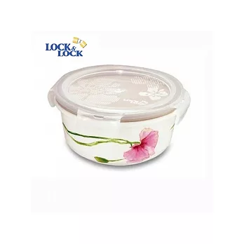 『ZAL-741』樂扣禪風瓷器微波圓型保鮮盒 (500ml)