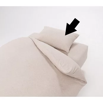 [MUJI 無印良品]新疆棉天竺枕套/100/混米