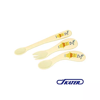 【SKATER】維尼小熊嬰兒湯匙叉子3入組