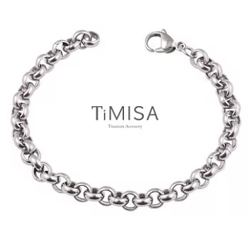 TiMISA《風之戀》純鈦手鍊-17cm