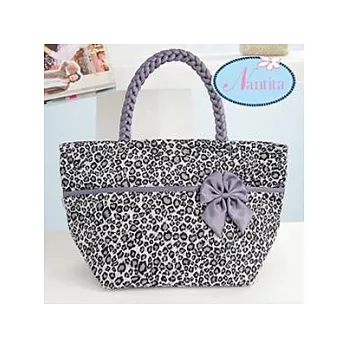 【Nantita 娜緹塔曼谷包】口袋水餃包-豹紋灰豹紋灰