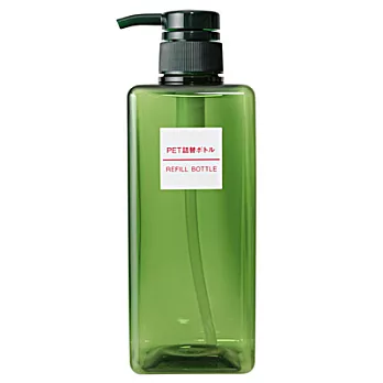 [MUJI 無印良品]PET補充瓶/淺綠.600ml