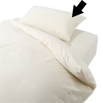 [MUJI 無印良品]柔舒水洗棉低反發枕套/原色