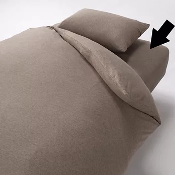 [MUJI 無印良品]新疆棉天竺床包/Q/淺棕