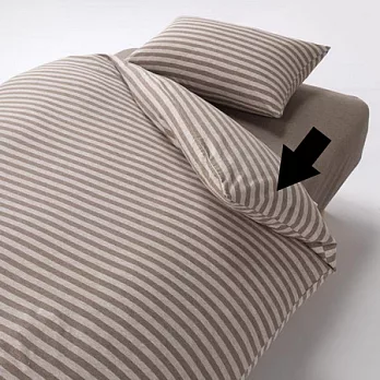 [MUJI 無印良品]新疆棉天竺粗紋被套/Q/淺棕