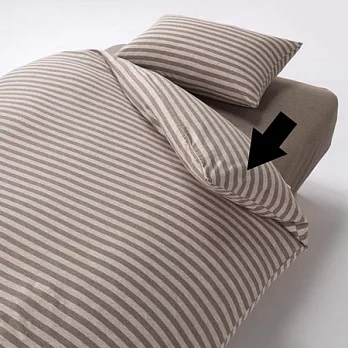 [MUJI 無印良品]新疆棉天竺粗紋被套/SD/淺棕