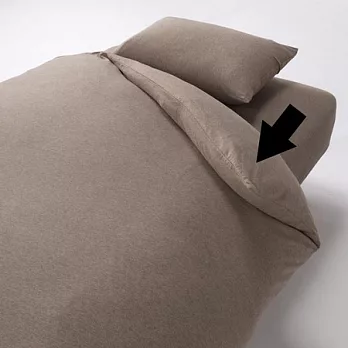 [MUJI 無印良品]新疆棉天竺被套/SD/淺棕