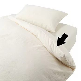 [MUJI 無印良品]柔舒水洗棉被套/SD/原色