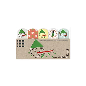 Shinzi Katoh 童話故事5色便利貼-小木偶