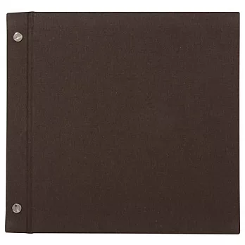 [MUJI 無印良品]棉麻自黏活頁相本/方型/10頁/棕