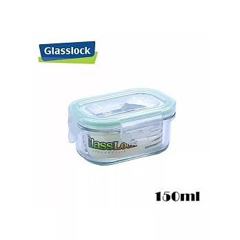 韓國【GlassLock】強化玻璃微波保鮮盒-長方型(150ML)-罐頭、調味料、嬰兒食品保存