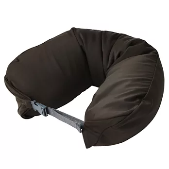[MUJI 無印良品]微粒貼身靠枕/棕