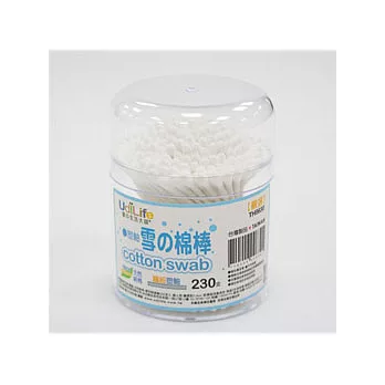 UdiLife 細塑軸棉花棒/圓罐-230支