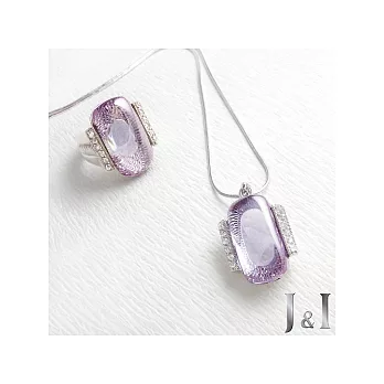 J＆I義大利珠寶銀飾 - 經典龐貝套組(紫)