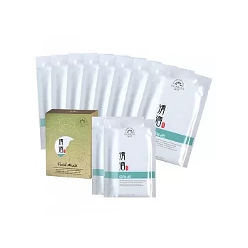 SHINNING WAY 清酒白皙透亮面膜12片