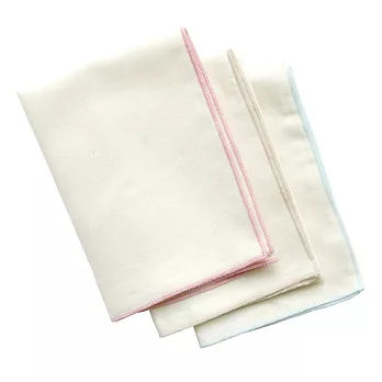 【藍天畫布】紗布系列 精梳100%有機棉紗布手帕(三條裝)