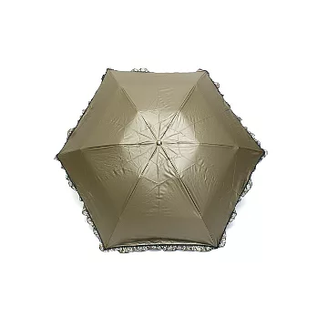 【La’ Petty a’ Loup三隻小熊】日式碳纖色膠甜美花苞傘(鐵灰)