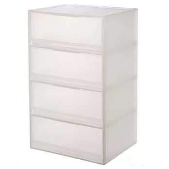 [MUJI 無印良品]PP衣裝盒/橫式/大/4層