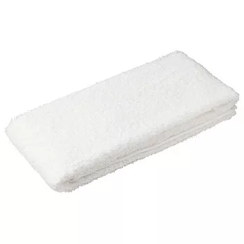 [MUJI 無印良品]埃及棉高密度織面巾/柔白柔白