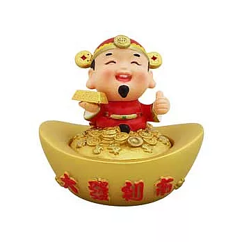大發利市財神印泥盒