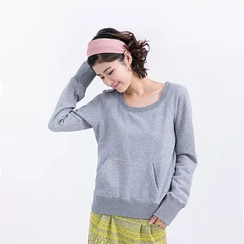 ＊so that’s me＊ Betty 長袖棉柔刷毛上衣經典淺麻灰 M